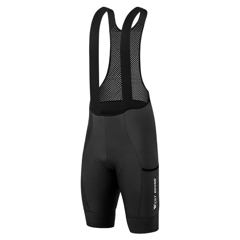 Elastische & atmungsaktive MTB Träger-Radhose mit Sitzpolster – nahtlos & figurbetont