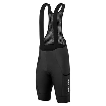 Elastische & atmungsaktive MTB Träger-Radhose mit Sitzpolster – nahtlos & figurbetont