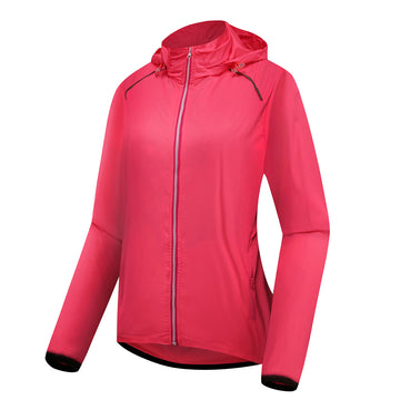 Damen Fahrradjacke – Atmungsaktiv, Winddicht & Wasserdicht, mit UV-Schutz