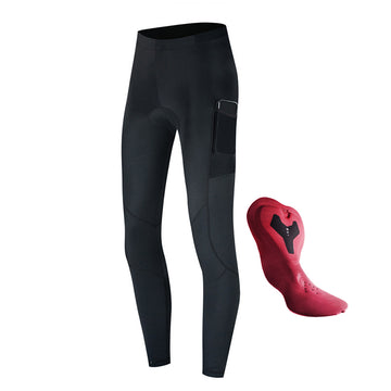 Damen Fahrradhose lang mit Sitzpolster – atmungsaktiv, schnelltrocknend & hoher Bund