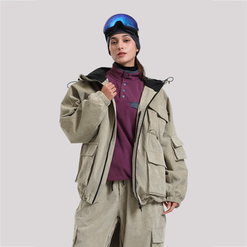 Snowboardjacke Herren & Damen – Wasserdicht, Winddicht, Atmungsaktiv & Warm, Strapazierfähige Skijacke