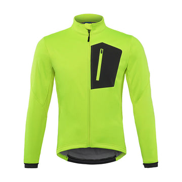 Winddichte & wärmende Fahrradjacke mit Farbblock-Design – Atmungsaktiv & Wasserabweisend