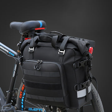 Multifunktionale, verschleißfeste Fahrradtasche – Einseitige Gepäckträgertasche aus Oxford-Gewebe