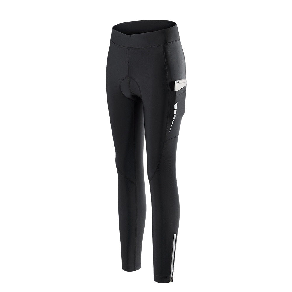 Damen Radhose Lang – Gepolstert, schnelltrocknend & mit Reflektoren