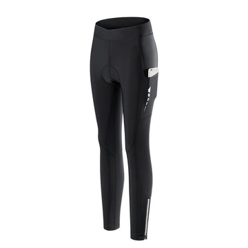Damen Radhose Lang – Gepolstert, schnelltrocknend & mit Reflektoren