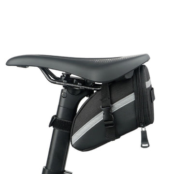 Wasserdichte Satteltasche fürs Fahrrad – 0,7 L PU-Radtasche mit Reflektoren