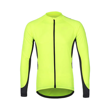 Langarm-Radtrikot mit Farbblock – Atmungsaktiv, Schnell trocknend, Reflektierend