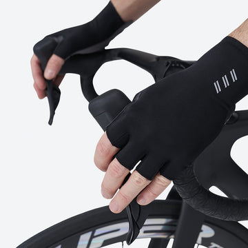 Atmungsaktive Fahrradhandschuhe Halb-Finger – Rutschfest, Stoßdämpfend & Reflektierend