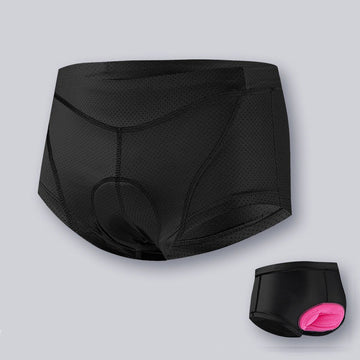 Damen Radhose Unterwäsche mit Sitzpolster – Atmungsaktiv, hochelastisch und bequem