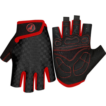 Elastische & Atmungsaktive MTB Halbfinger-Handschuhe – Stoßdämpfend & Schnell trocknend