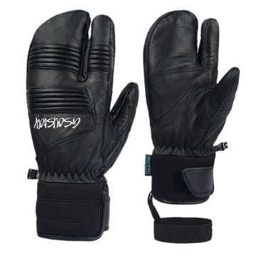 Wasserdichte Skihandschuhe – Winddicht & Atmungsaktiv Warme Leder Snowboard Handschuhe