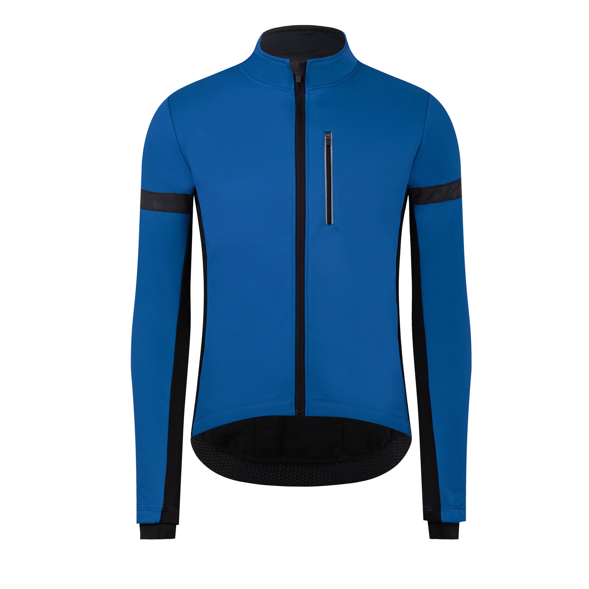 Wasser- & winddichte MTB-Fleecejacke mit Reißverschluss – Warm, funktional & reflektierend