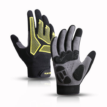 Rutschfeste stoßdämpfende Touchscreen MTB Langfinger-Handschuhe – Atmungsaktiv & Verschleißfest