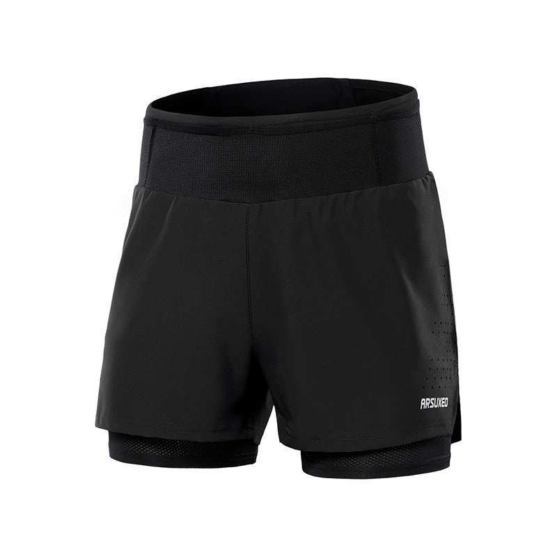 Schnelltrocknend Mountainbike Shorts Herren – Lockerer 2-in-1 Look
