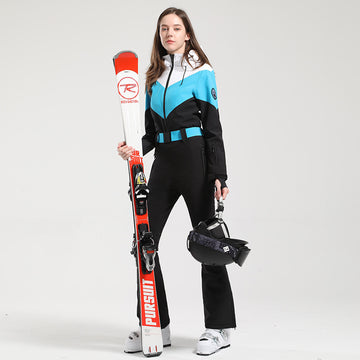 Damen Skioverall – Wasserdicht, Winddicht, Atmungsaktiv & Warm, Strapazierfähiger Snowboard-Overall