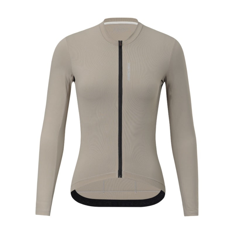 Damen Atmungsaktives Langarm-Radtrikot – Schnell trocknend & Reflektierend