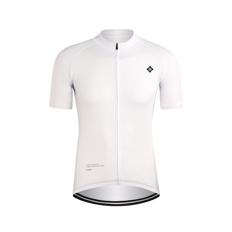 Elastisches, atmungsaktives MTB-Zip-Trikot – Kurzarm & schnelltrocknend