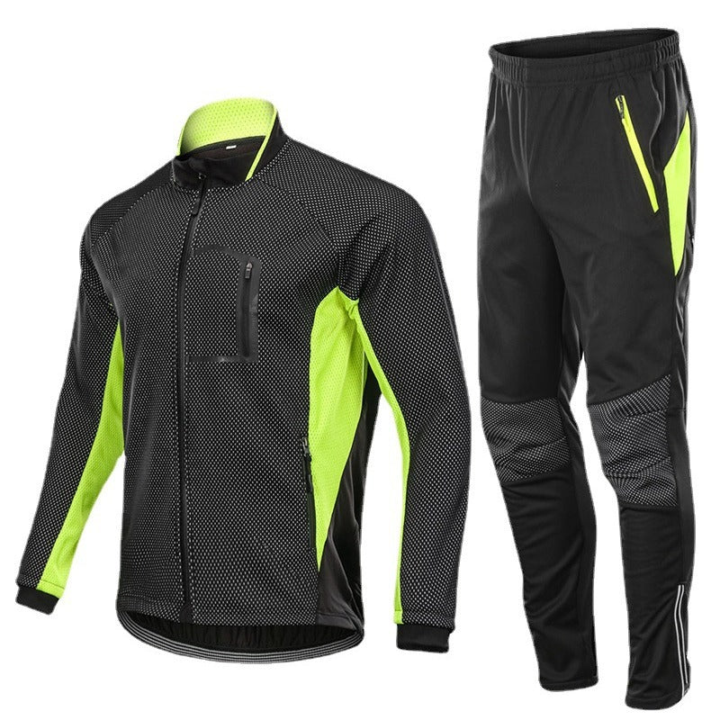 MTB Thermo-Set Herren – Winddichte & Gefütterte Fahrradjacke mit Hose