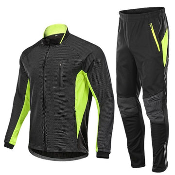 MTB Thermo-Set Herren – Winddichte & Gefütterte Fahrradjacke mit Hose