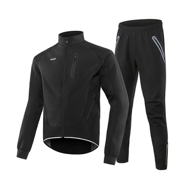 MTB Softshell Fahrradjacke & Thermo Radhose Set – Winddicht, Warm & Atmungsaktiv
