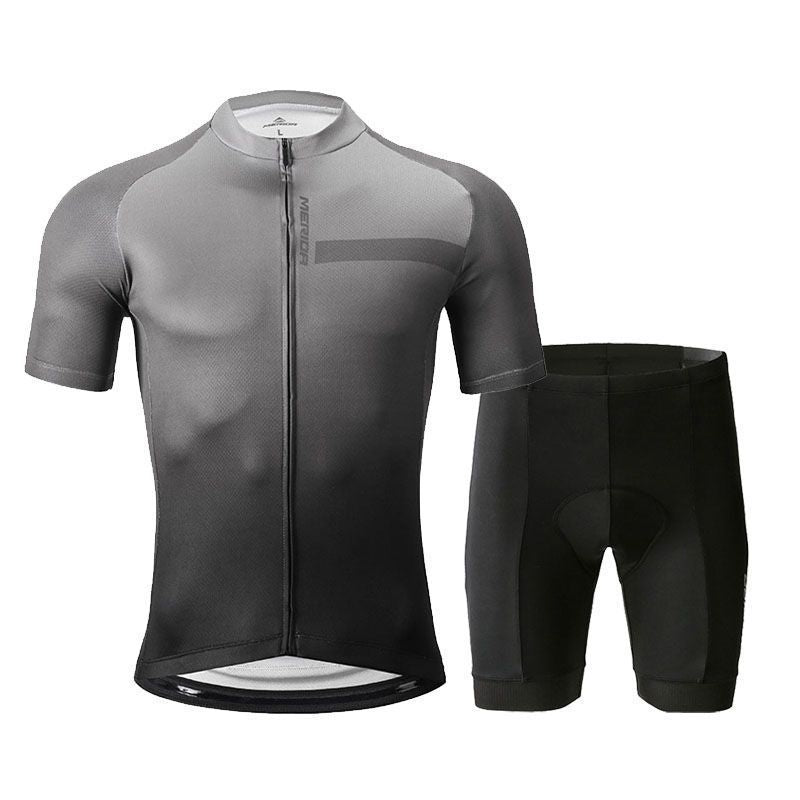 MTB Fahrradbekleidung Set – Kurzarm Radtrikot & Kurze Radhose mit Sitzpolster, Atmungsaktiv & Schnell trocknend