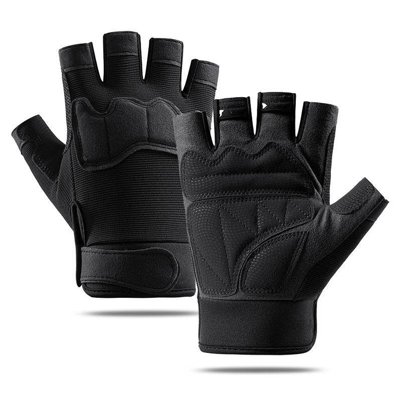 Stoßdämpfende MTB Halbfinger-Handschuhe – Rutschfest, Atmungsaktiv