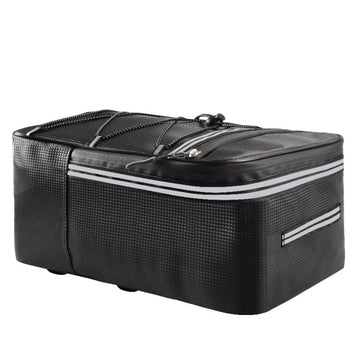 Große wasserdichte Fahrrad-Hecktasche – 12L/15L, reflektierend & robust aus PU-Leder