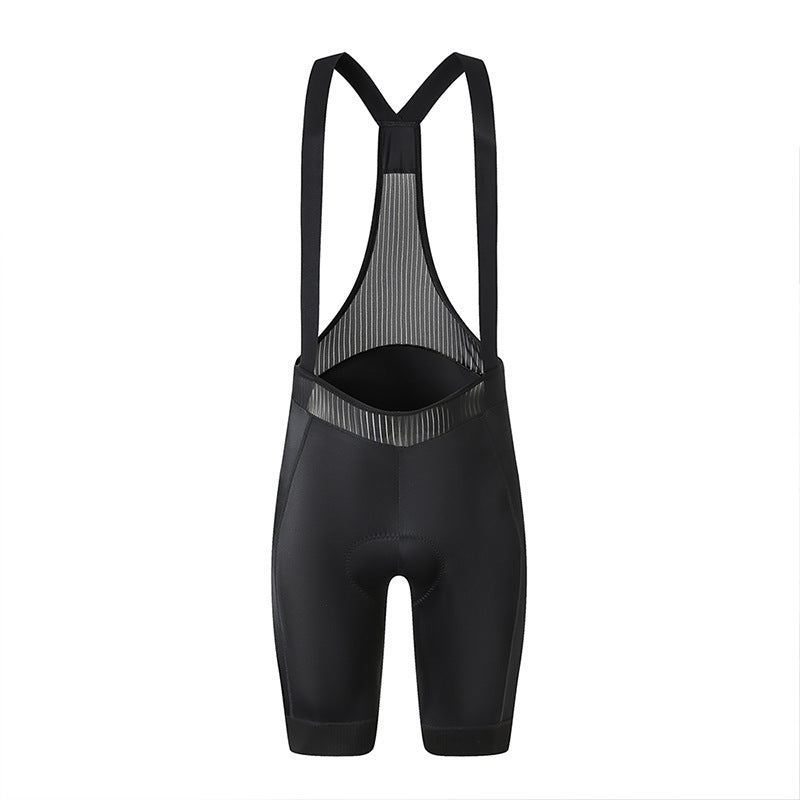 Atmungsaktive Damen-Radträgerhose mit Sitzpolster – High Waist & rutschfest