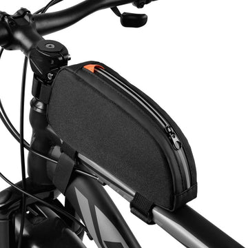 Wasserdichte Oberrohrtasche – 1L Fahrrad Rahmentasche mit Reflektierendem Reißverschluss