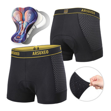Herren Atmungsaktive & Schnell Trocknende Radhose mit Sitzpolster