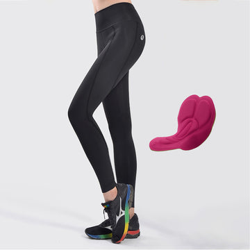 Damen Radhose lang – Atmungsaktiv, elastisch & mit Sitzpolster