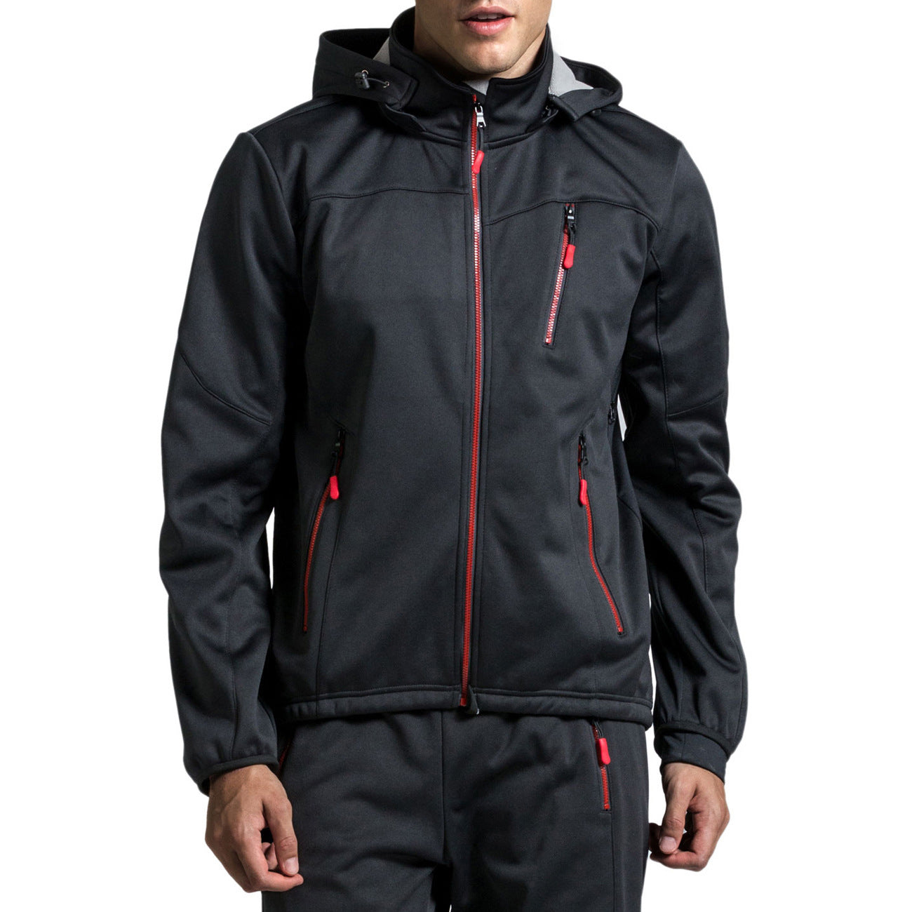 Herren Winddichte Thermo-Radjacke – Warm, wasserabweisend und atmungsaktiv