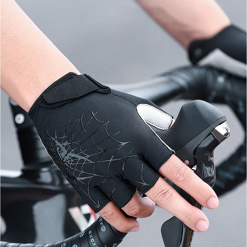 Fahrradhandschuhe Halb-Finger – Atmungsaktiv, Rutschfest & Stoßdämpfend