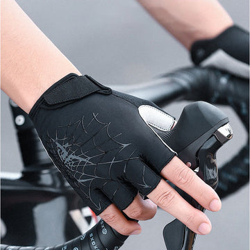 Fahrradhandschuhe Halb-Finger – Atmungsaktiv, Rutschfest & Stoßdämpfend