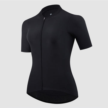 Damen Radtrikot Kurzarm – nahtlos, atmungsaktiv & elastisch mit Reißverschluss