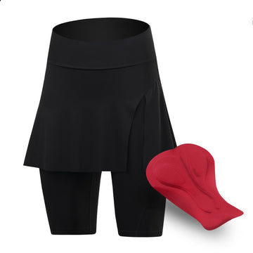 Damen Radsport Skort mit Sitzpolster – Atmungsaktiv, schnelltrocknend & bequem