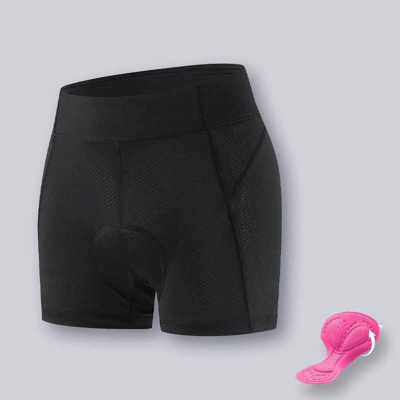 Damen Radhose Unterwäsche mit Sitzpolster – Atmungsaktive, hochelastische High-Waist Fahrradhose