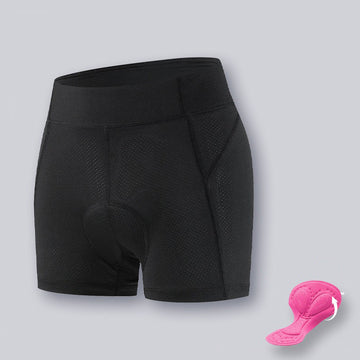 Damen Radhose Unterwäsche mit Sitzpolster – Atmungsaktive, hochelastische High-Waist Fahrradhose